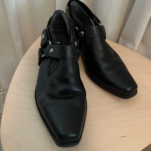 MIA 90s leather motorcycle booties - Picture 3 of 7